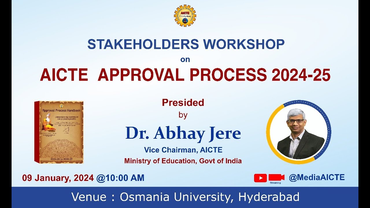 AICTE VCM Dr. Abhay Jere to Chair Stakeholders on AICTE