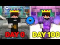 This is How I Survived 100 Days on Donut Smp... (Full Movie)