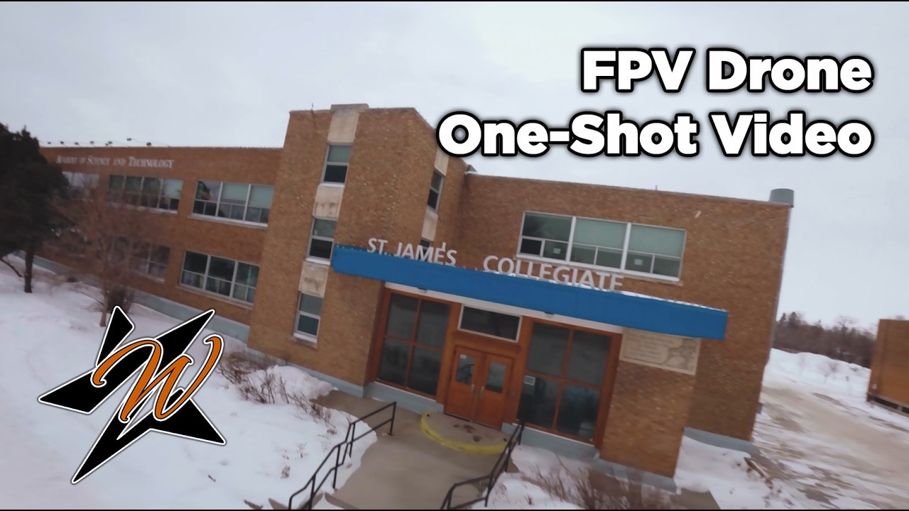 FPV Drone One Shot Video, SJCI, St James Collegiate Institution, Winnipeg, Wornstar Media, 4K