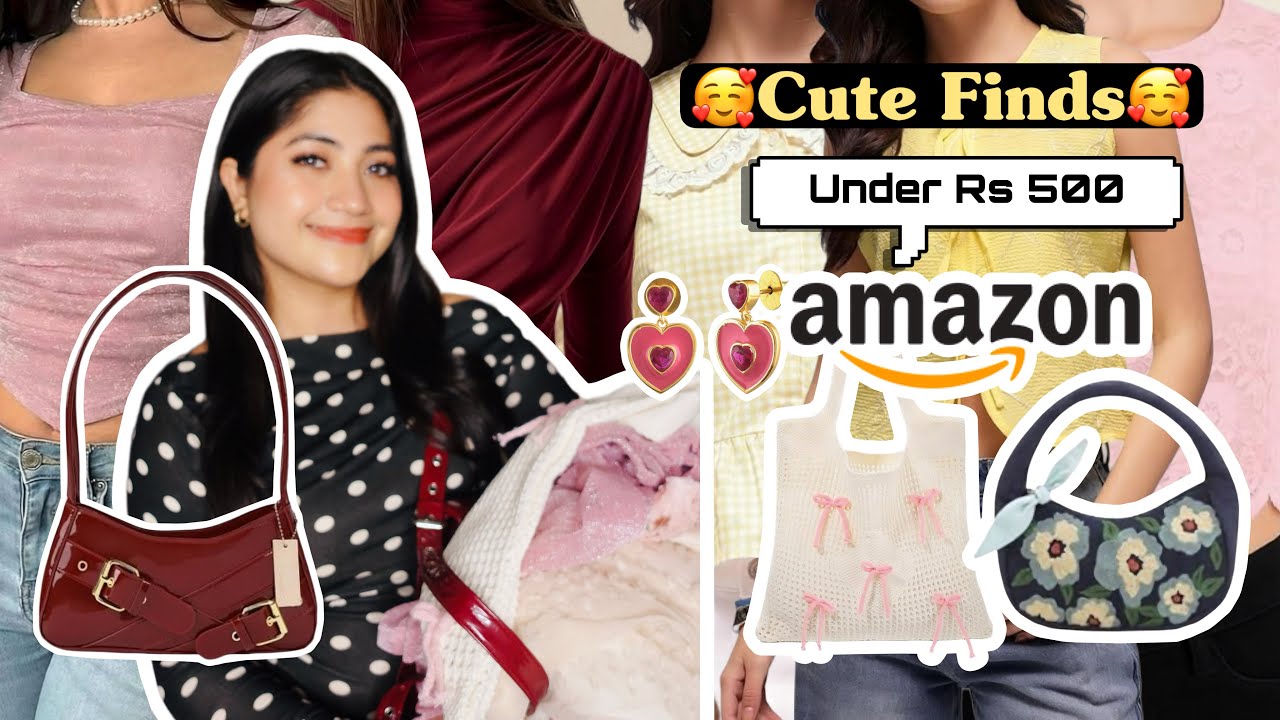 Amazon Cute Tops Haul *Under Rs 500* | Cute Tops, Dresses, Bags & More| Renigraphy