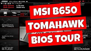 MSI B650 Tomahawk WiFi BIOS Tour & Settings Overview screenshot 3