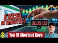 15 Excel Shortcut Keys That Will Save You HOURS | Excel Tips & Tricks #techudaan #excel