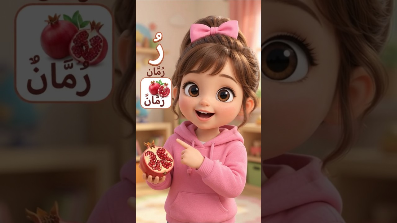 تعلم حرف ر مع لينا | ر رمان | تعليم الحروف العربية للأطفال #رمان #الحروف_العربية #تعليم_الأطفال