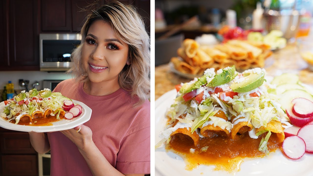 HOW TO MAKE CHICKEN TACOS DORADOS AHOGADOS