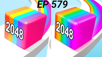 Jelly Run 2048 new challenge Gameplay 🎱💸⚽🏀 iOS Android walkthrough new update Max Level 579