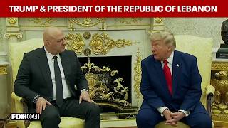 President Trump meets with President Joseph Aoun of the Republic of Lebanon