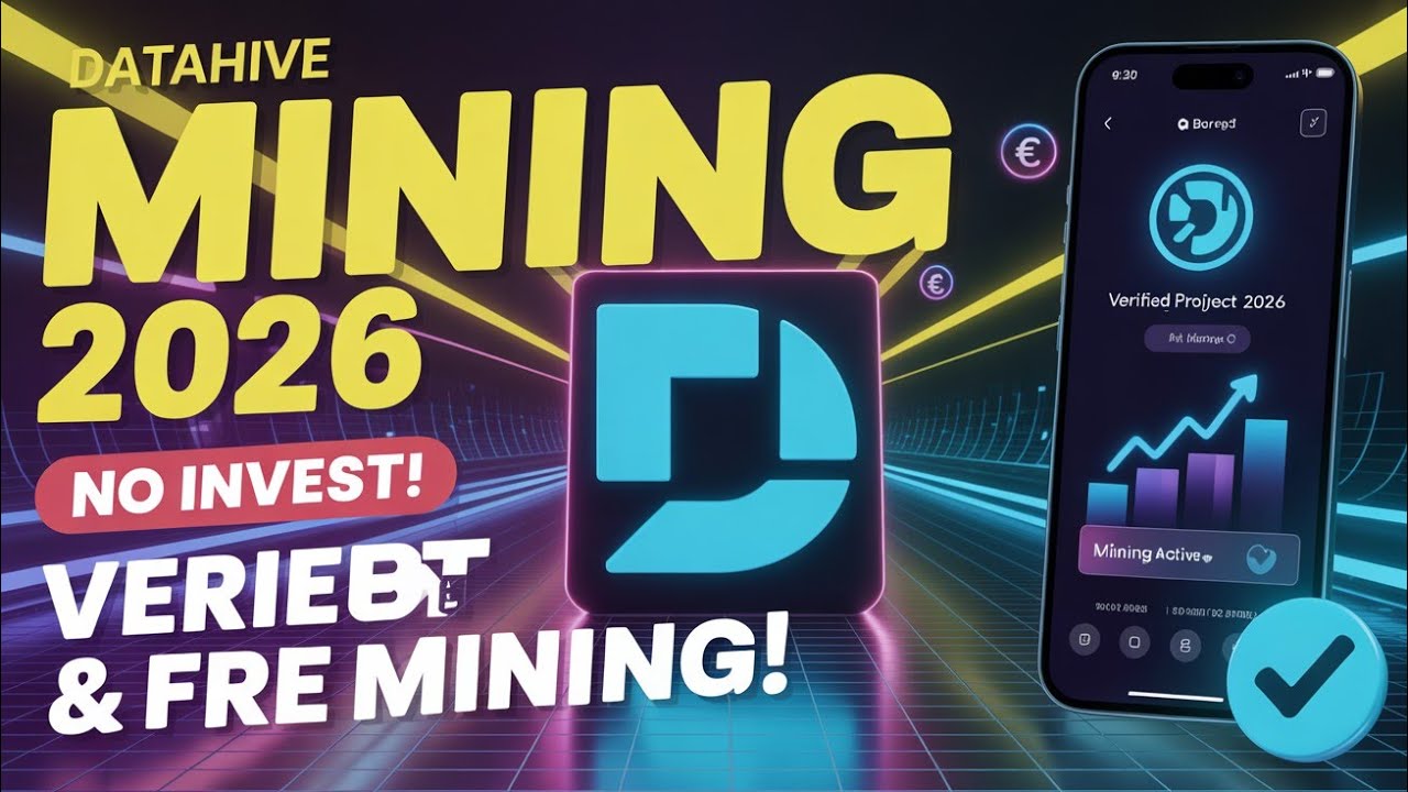 DataHive Mining.The new verified mining app 2026.No invest