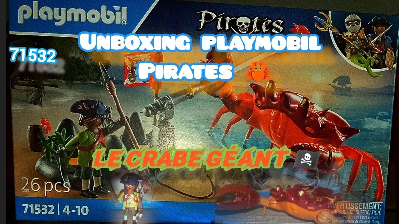 Unboxing Playmobil Pirates 71532 le crabe géant 🦀🏴‍☠️