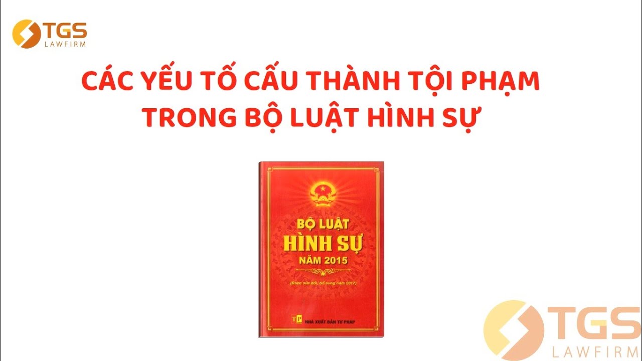 Các yếu tố cấu thành tội phạm trong Bộ luật Hình sự - YouTube