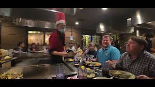 Awesome show at the Shogun Steak House.