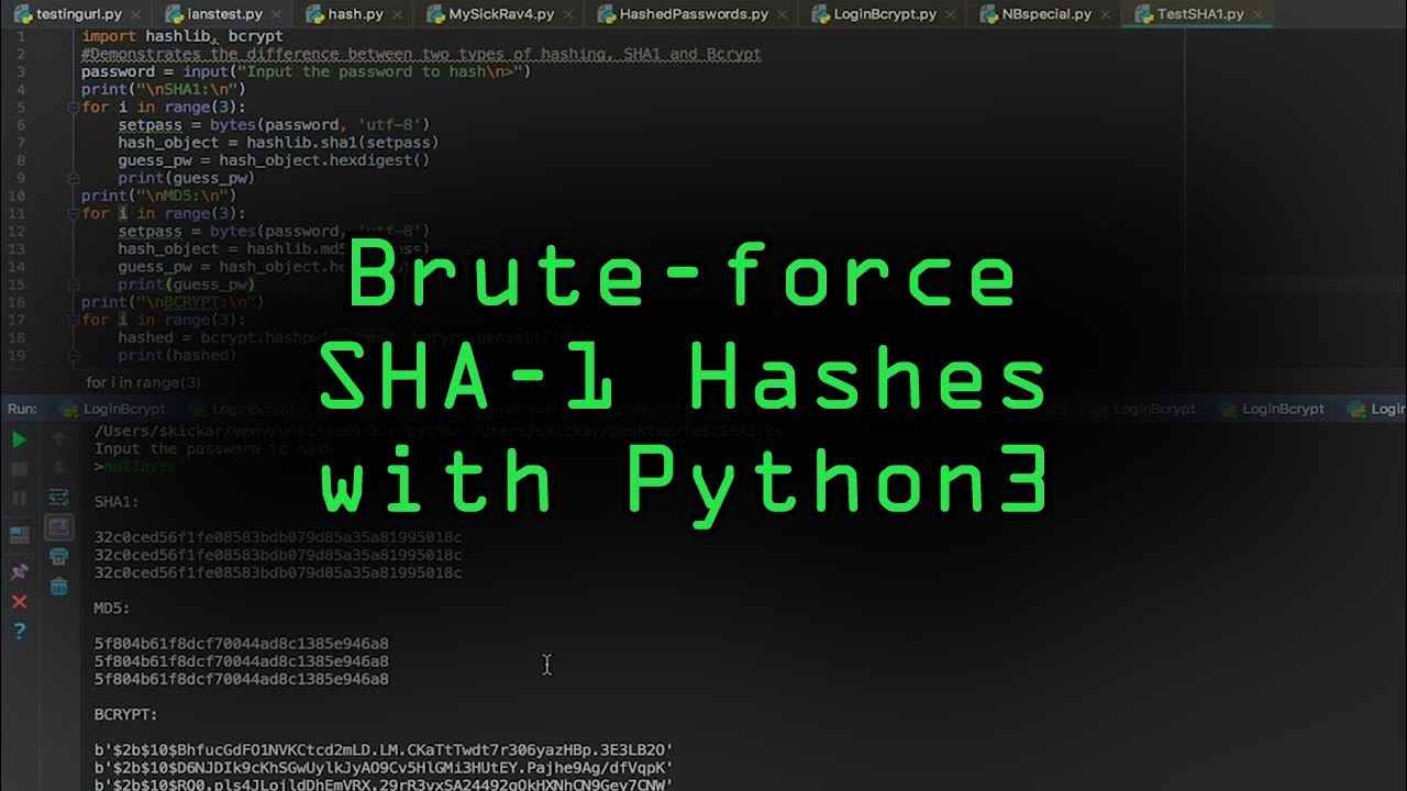 sha1  2022 New  Use Beginner Python to Build an SHA1 Hash Brute-Forcer [Tutorial]