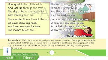 NIS Grade 05 English Chapter 01 Part 01