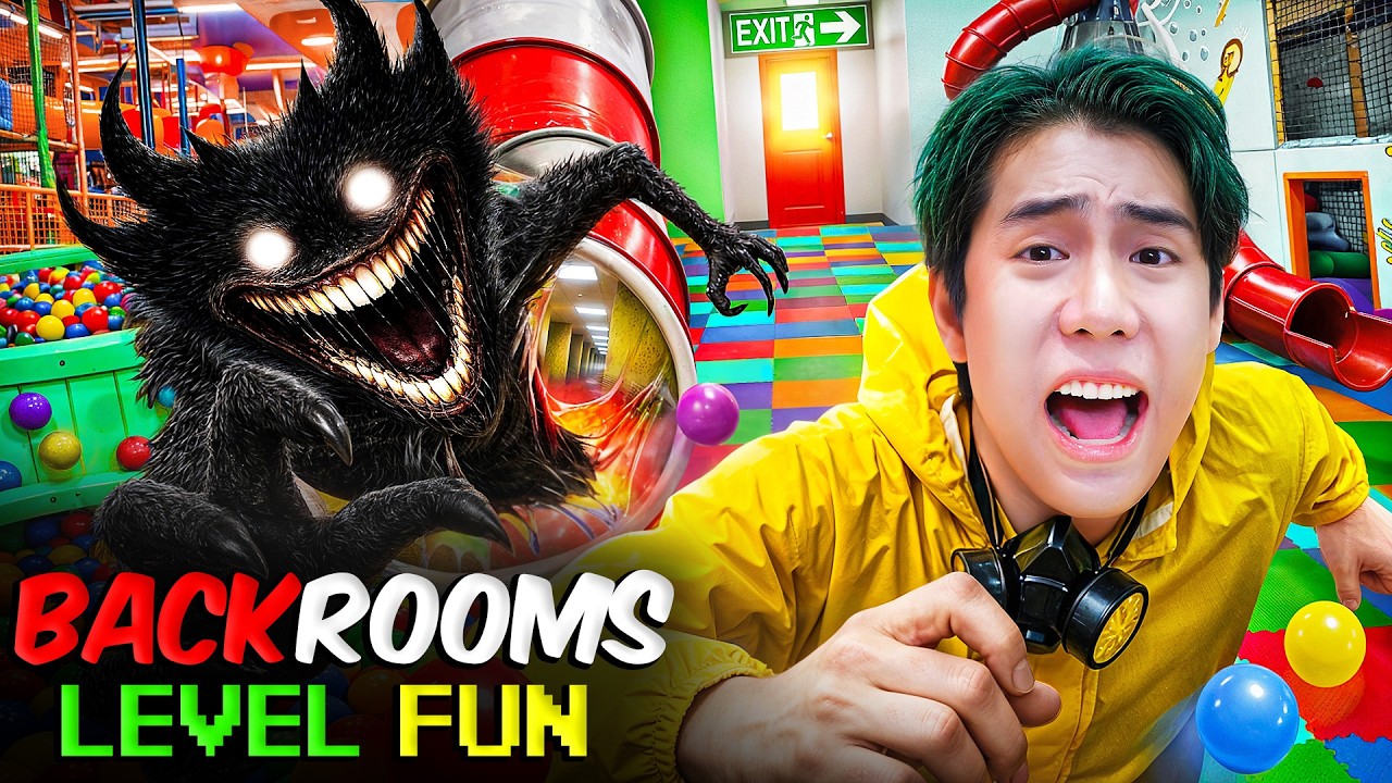ผมตกลงมาใน Backrooms Level fun!!! เอาชีวิตรอดจากปีศาจ Smiler (SPD IRL)