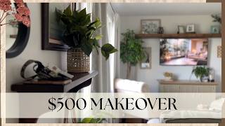 Living Room Makeover UNDER $500! | Completely Thrifted & Budget Friendly | Sacred Spaces Ep. 1