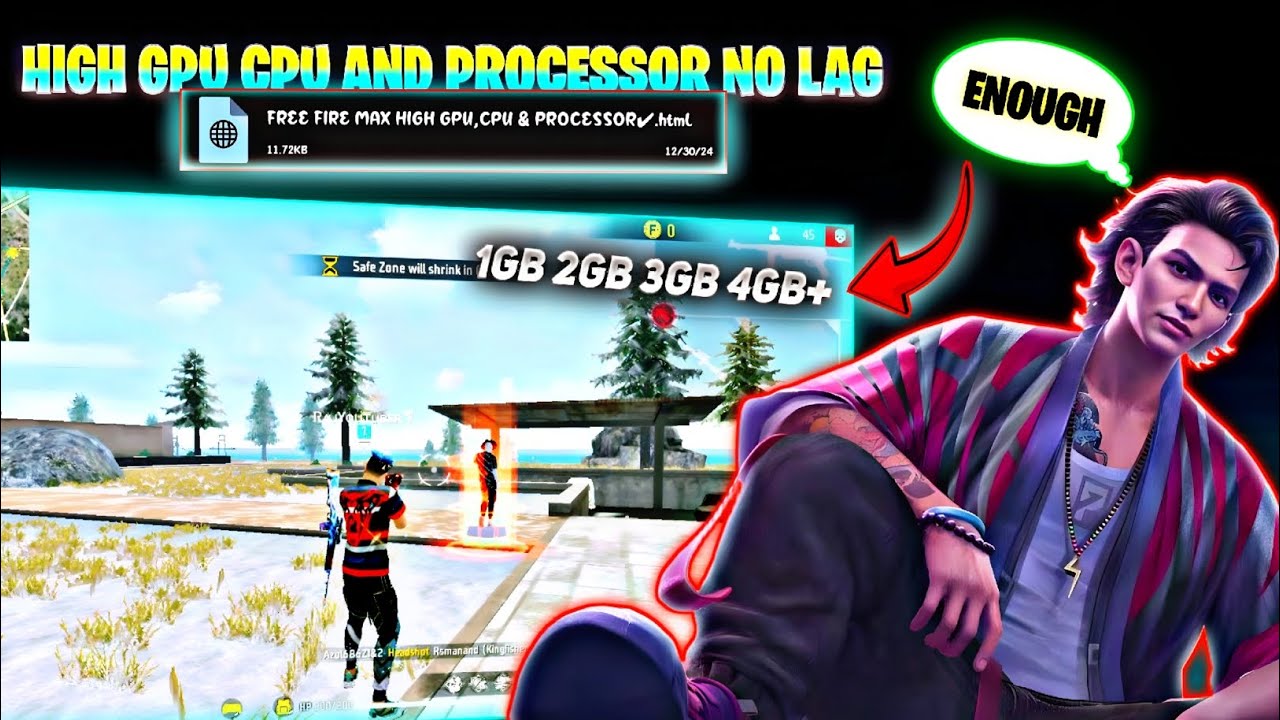 FREE FIRE & FREE FIRE MAX NEW LAG FIX FILE.😱 FF AND FF MAX ALL LAG ...