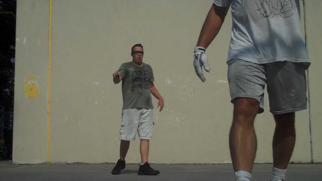 Fireman Larry vs Chris; 2012 USHA Handball Master's Nationals Quarterfinals Part 2