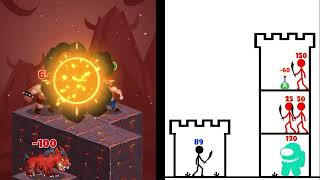 Hero Stack Tower War VS Tower Battle: The Stickman Era (Early Access) #3
