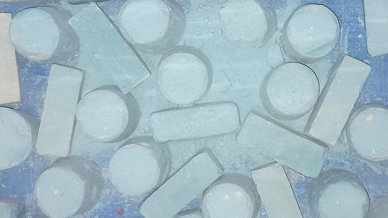 Blue different types 💙 gym chalk powdery curnchy cursh relaxing #satisfying sound ♥️ 💙 
