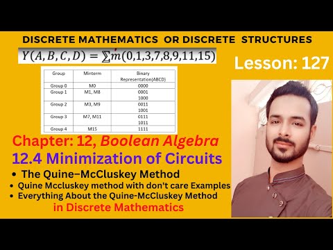 Lesson 127: Minimization of Circuits | The Quine–McCluskey Method
