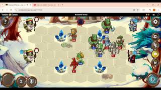 2v2 duel Orc family vs Kingdom and Flame - Braveland heroes PVP screenshot 1