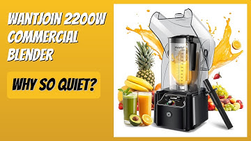 REVIEW (2025): WantJoin 2200W Commercial Blender. Features
