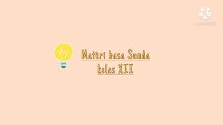 Materi Resensi || Tugas Basa Sunda kelas XII