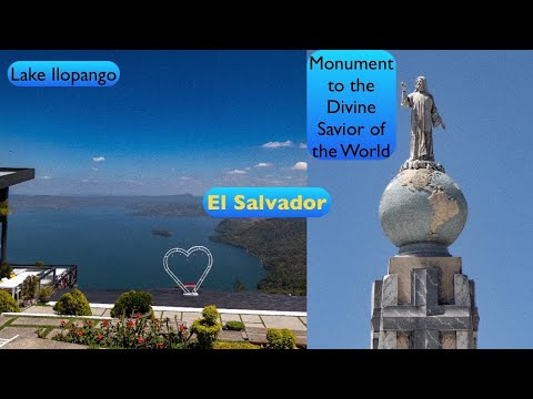 Lake Ilopango and Divine Savior Monument | San Salvador, El Salvador