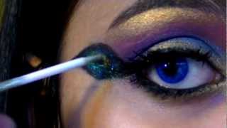 ♡ Peacock ♡ Inspired dramatic makeup look by YOLOBarbie; ♡ USING BH Cosmetics
