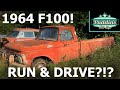 ABANDONED 1964 Ford F100. Will it run and drive again?!? (OLD FARM TRUCK!)