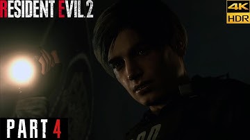Resident Evil 2 LEON PART 4: Escape from RPD | 4K HDR