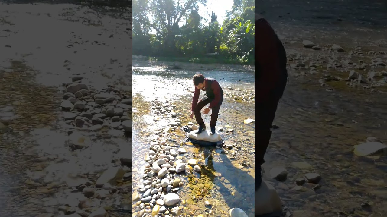 Playing With River Water 