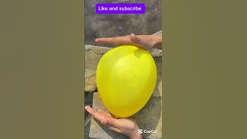 Will a balloon explode if it rolls down from height #asmr #balloon #colors #shorts #reel #satisfying