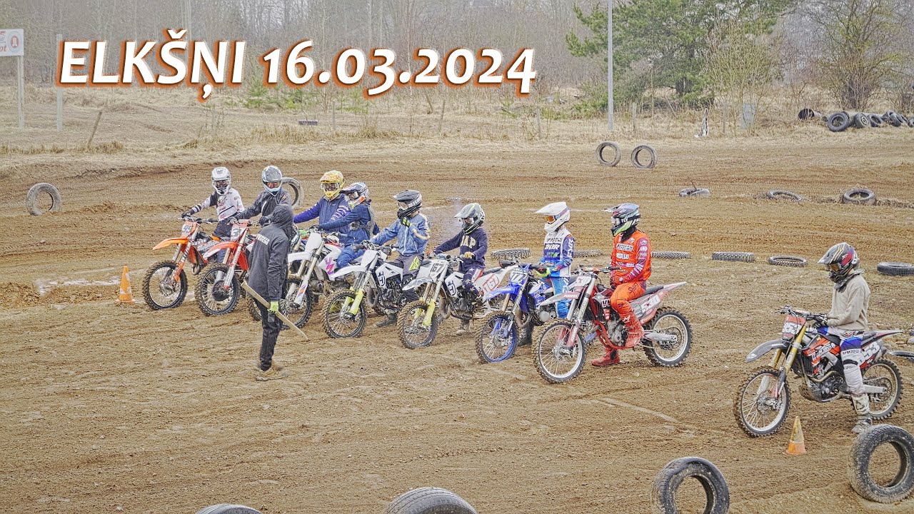 MOTOKROSA GONCIŅA ELKŠŅOS 15 MIN+2 APĻI. 16.03.2024. - YouTube