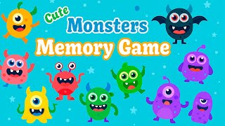 Welcome to Cute Monsters Memory Game: a memory matching game that helps you improve your memory screenshot 3