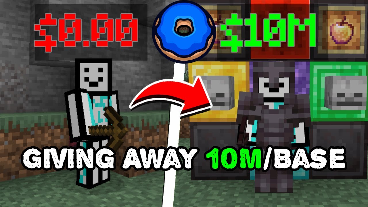 Donut smp Live! | Giving A 1M Per Base