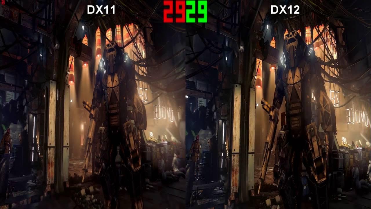 Игры на directx 12. Deux Mankind divided сравнения качества картинки dx11 и dx12.