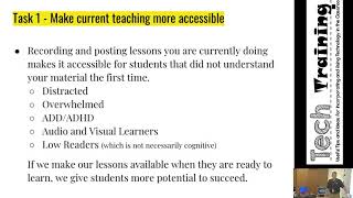 Using Technology for easy UDL in your classroom.