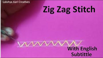 ZigZag Stittch | Aari Embroidery Tutorial #5 | Aari Class #5 | #Zigzagstitch details in Tamil