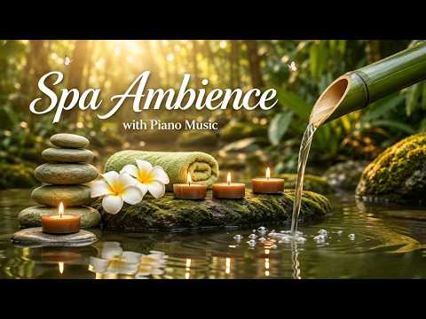 Tranquil Spa Ambience 🌙 Piano Music for Deep Relaxation & Stress Relief