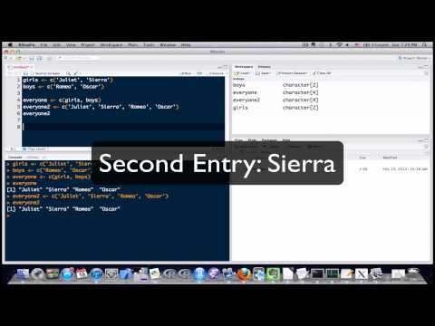 R Programming Tutorial Lesson 7: Vector Operations 1