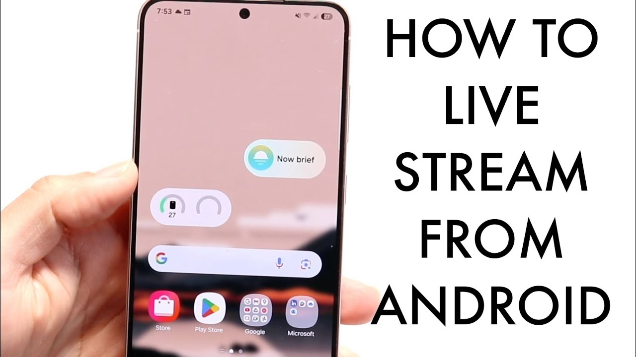 How To Live Stream Your Android Phone Display!