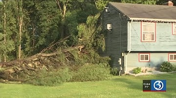 VIDEO: Severe weather topples trees, leaves thousands without power