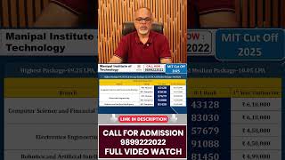 MIT Manipal Admission 2026 🔥 MET Rank vs Marks, Cutoff &amp; Placement Reality #metmanipal2026