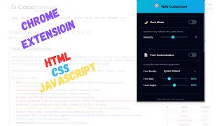 How to Create a Chrome Extension for Dark Mode & Font Customization #coding #webdevelopment