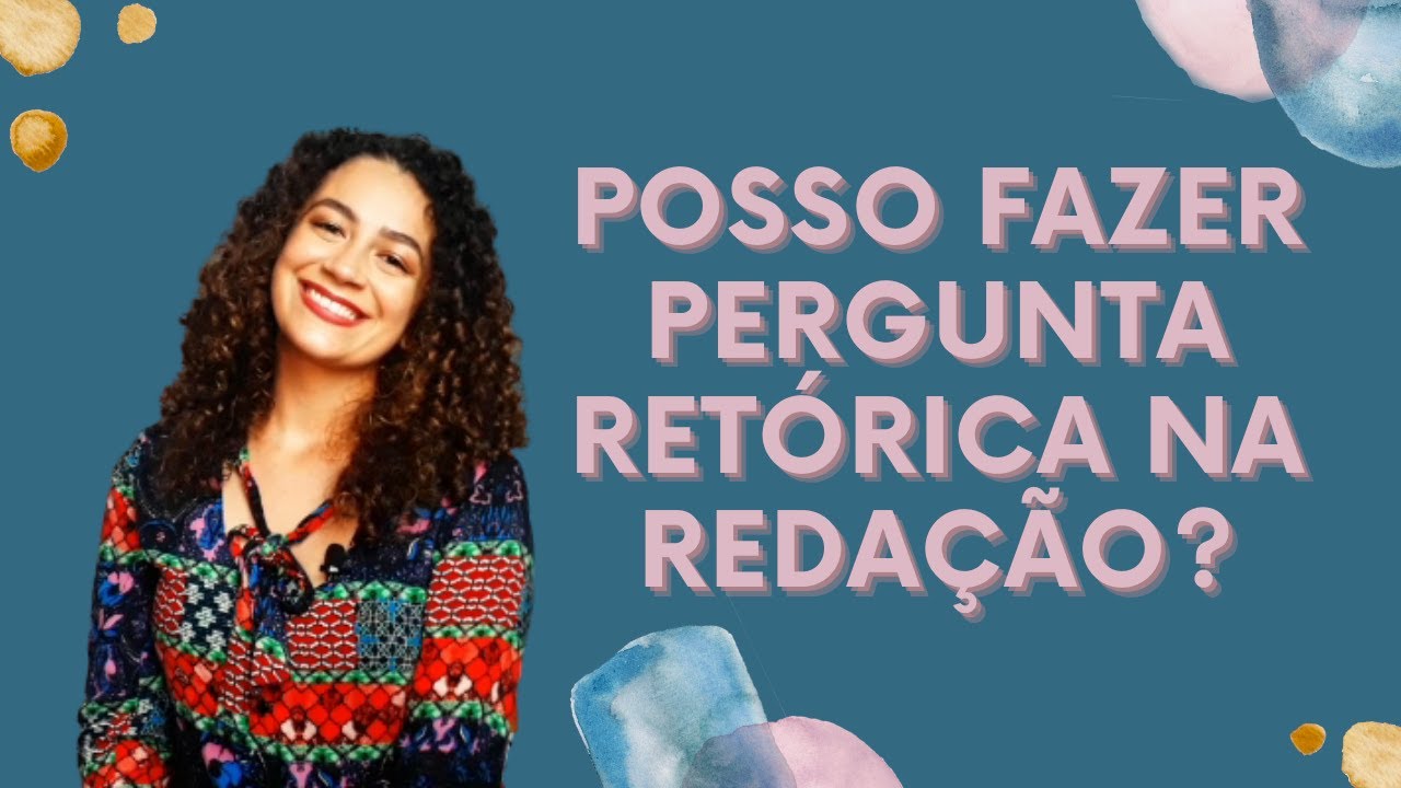 Posso fazer pergunta retórica na Redação? | ENEM 2020 - YouTube