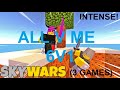 THREE of my MOST INTENSE Skywars **ALL V ME's (6v1)**