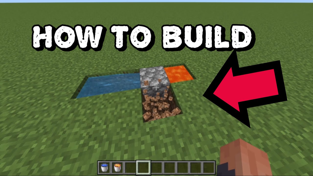 How to build a cobblestone generator in Minecraft - YouTube