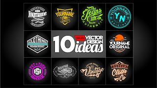 10 VECTOR DESIGN Typography Ideas / IDE DESAIN Vol 2 (Giveaway Vector Files)