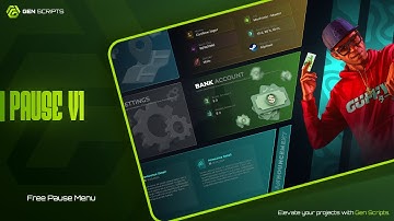 [FREE] Fivem Pause Menu | gen_pausev1 | QB / ESX