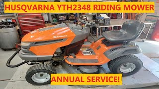 Husqvarna YTH2348 Riding Mower | Annual Service!